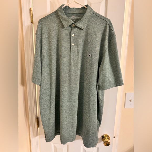 Vineyard Vines Other - VINEYARD VINES On the Go Sankaty green striped performance polo size XXL